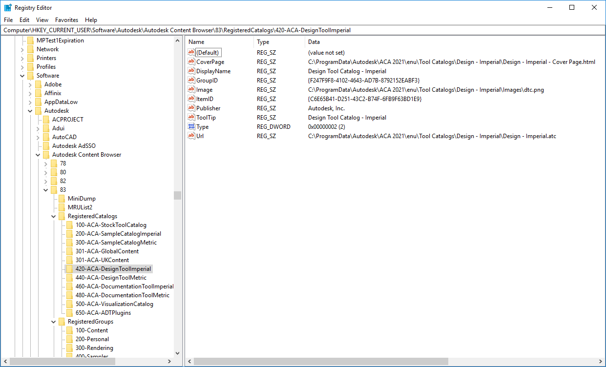 Tool catalog Autodesk Community