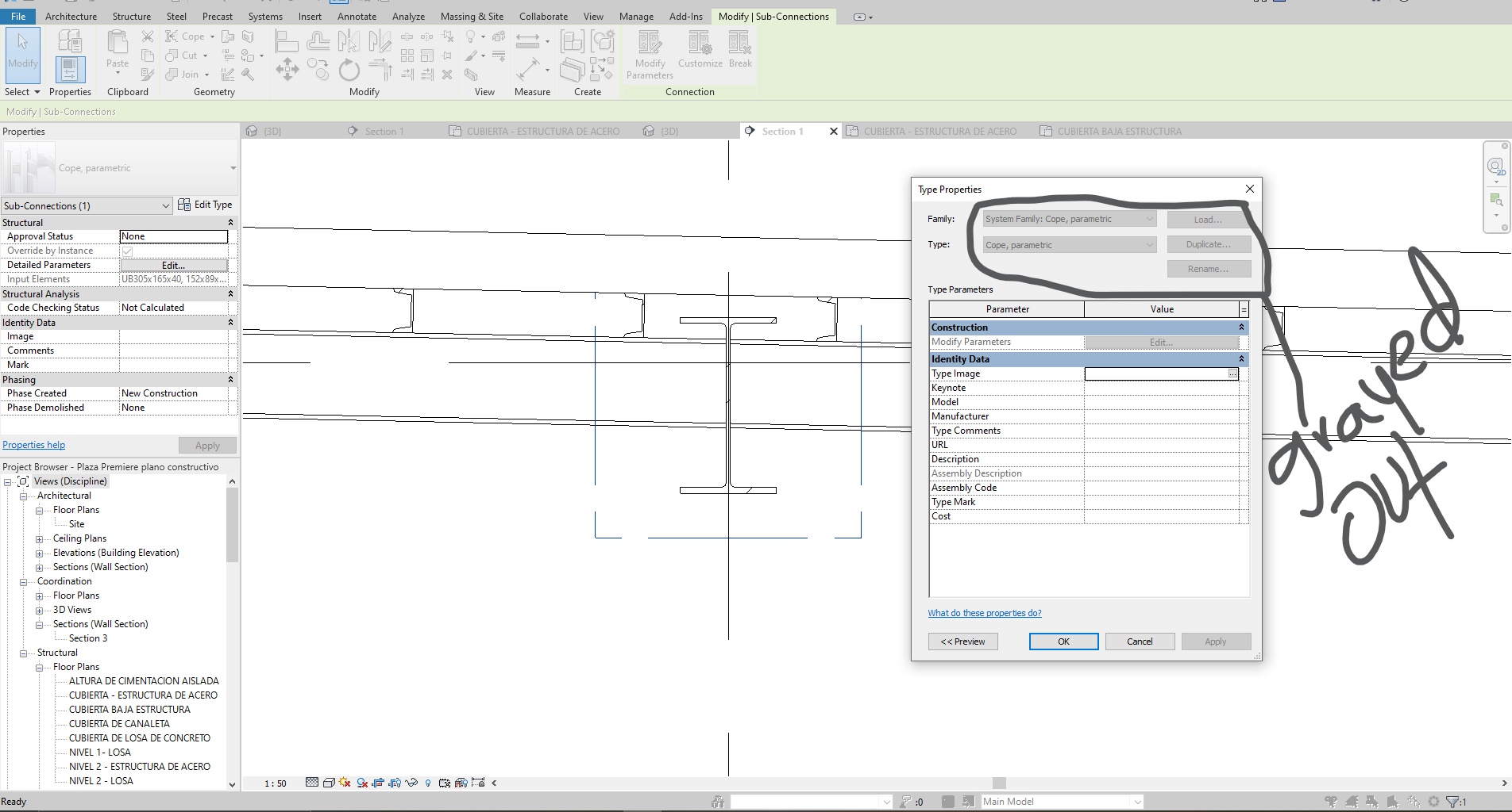 Solved: Why does the beam get a Gap on the column connection when being ...