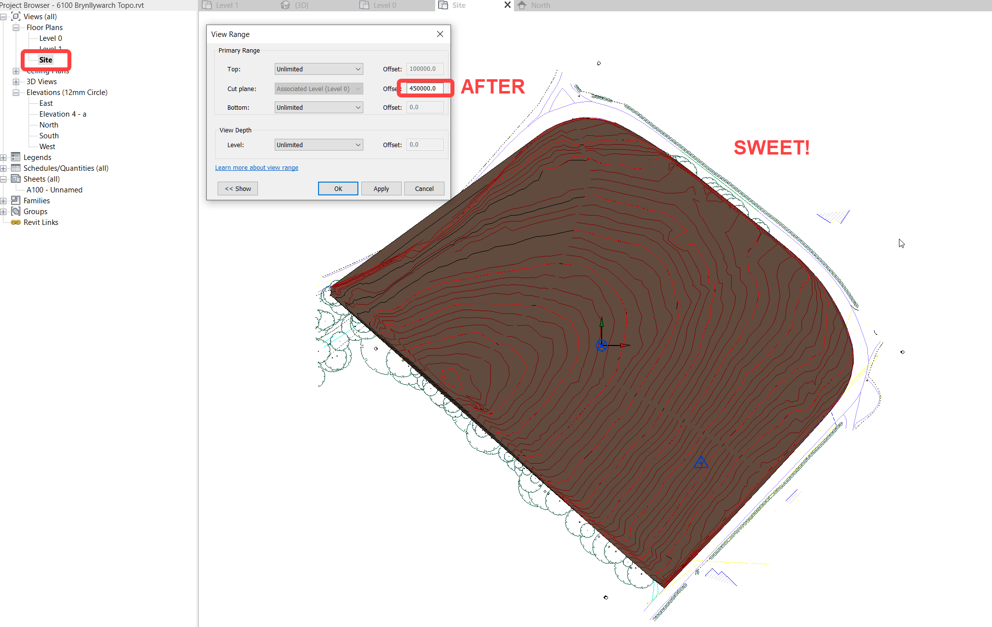 Topography visibility in plan view - Autodesk Community
