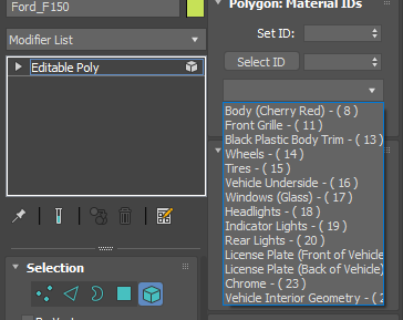 How to select multiple polygons by material ID - Autodesk Community - 3ds  Max