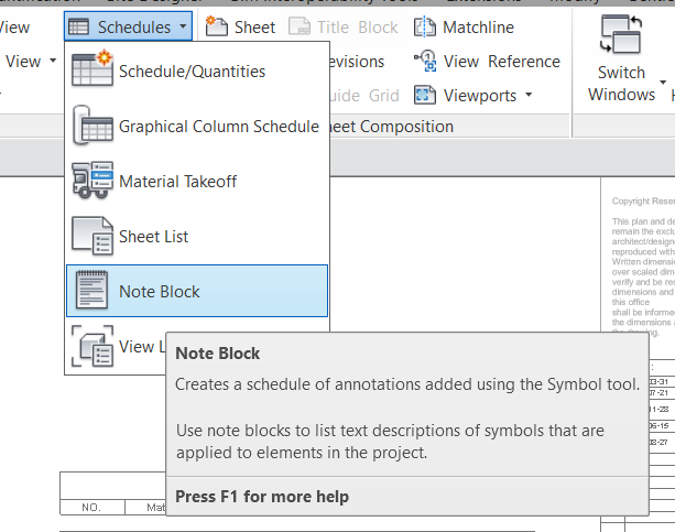 Key Note Scheduling - Filter notes by level or sheet - Autodesk Community