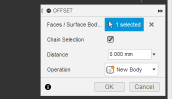 Chain selection for offset face - Autodesk Community