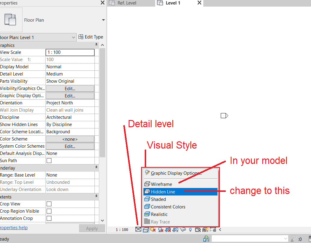 Solved Wall detail not showing in plan view Autodesk Community