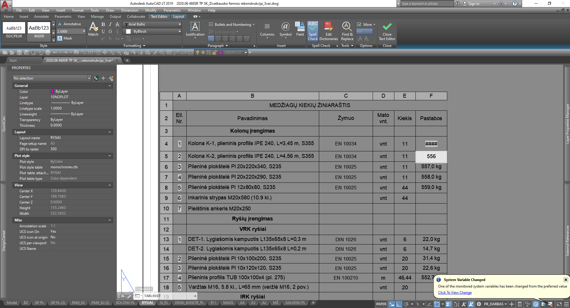 Solved: Table instead of formula's answer shows grills - Autodesk Community