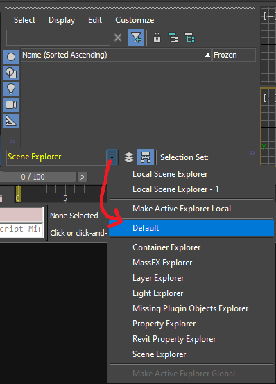 3dsMAX 2021 : Scene Explorer Toggles - not saved with the UI Layout. -  Autodesk Community - 3ds Max