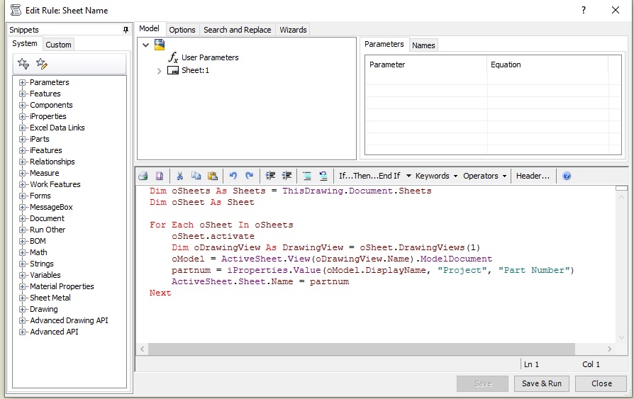 Solved Change Sheet Name To Part Number And Revision Number Autodesk Community Inventor