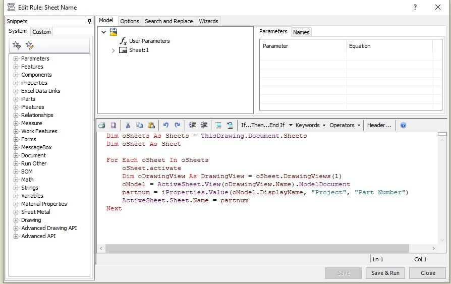 Solved Change Sheet Name To Part Number And Revision Number Autodesk Community Inventor