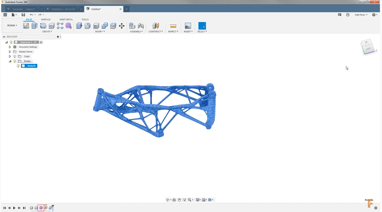 Problem with T-spline in post processing in generative design ...