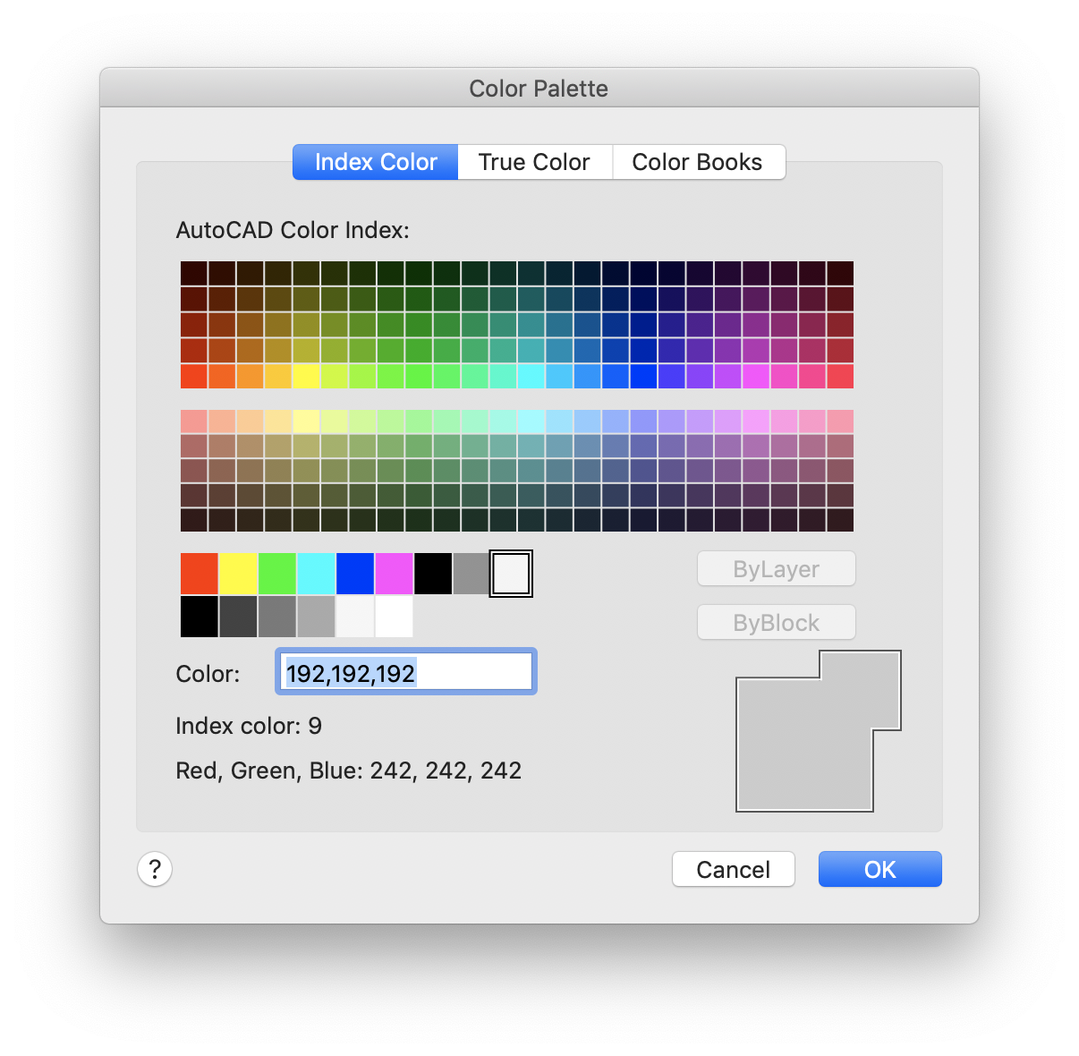 Solved: Default Index Colors? - Autodesk Community