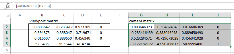 Camera Projection Matrix - Autodesk Community