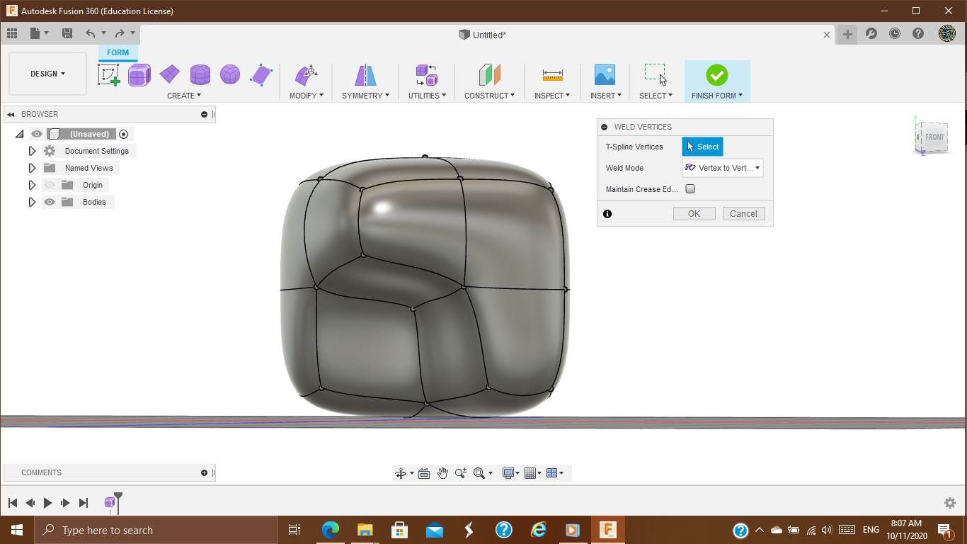 Solved: How to join bodies and forms into one body - Autodesk Community - Fusion  360