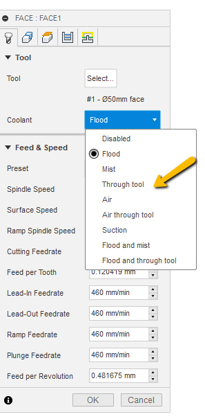 Solved: Can't get coolant through tool to work to POST - Autodesk Community