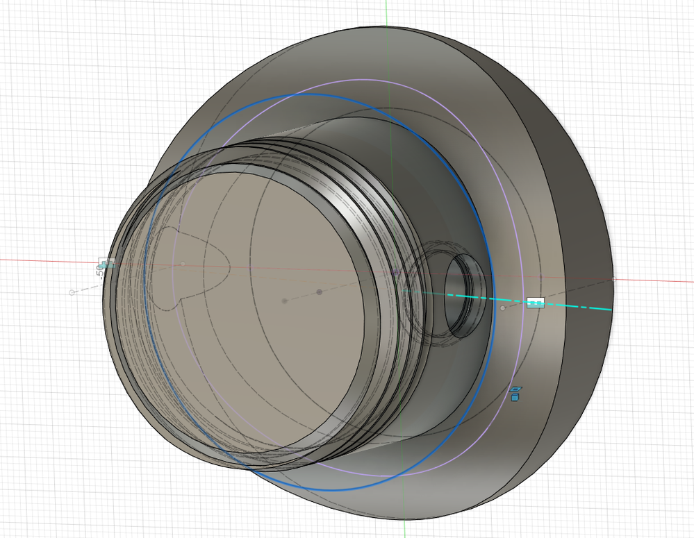 Purple line is what I want, but I get a 'failed to project, check geometry' message.