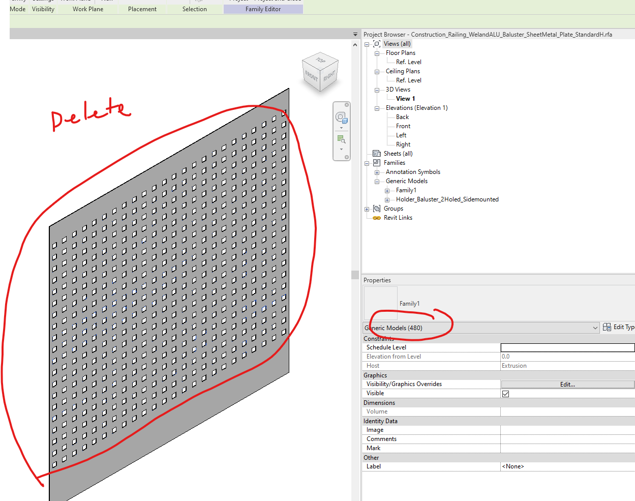 How do I change the geometry of this revit family? - Autodesk Community