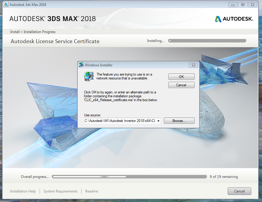 Solved: Instalation impossible - Autodesk Community - 3ds Max