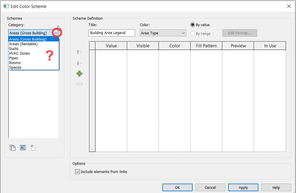 Solved: Revit color Scheme Category missing - Autodesk Community