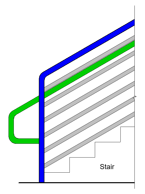 Solved: Railing - Can rails extend to floor-mounted Top Rail ...