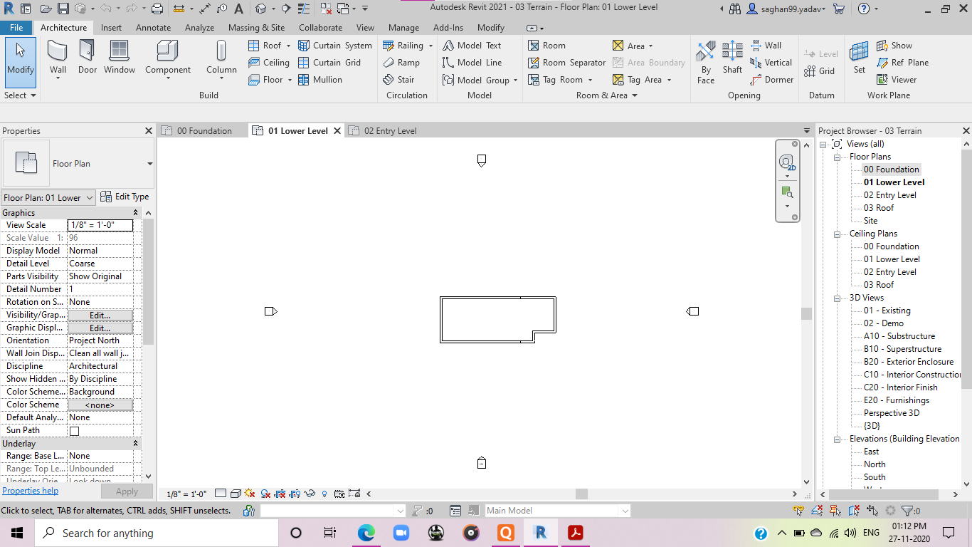 Solved: Making Floor Plan for new level : Drawing area blank - Autodesk ...