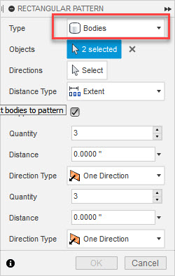 Solved Arrange Feature Multiple Object Select Problem Autodesk Community Fusion 360