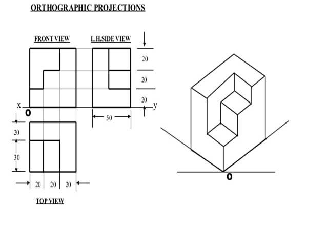 Rearrange and Fix the Top, Front & Left View - Autodesk Community - AutoCAD