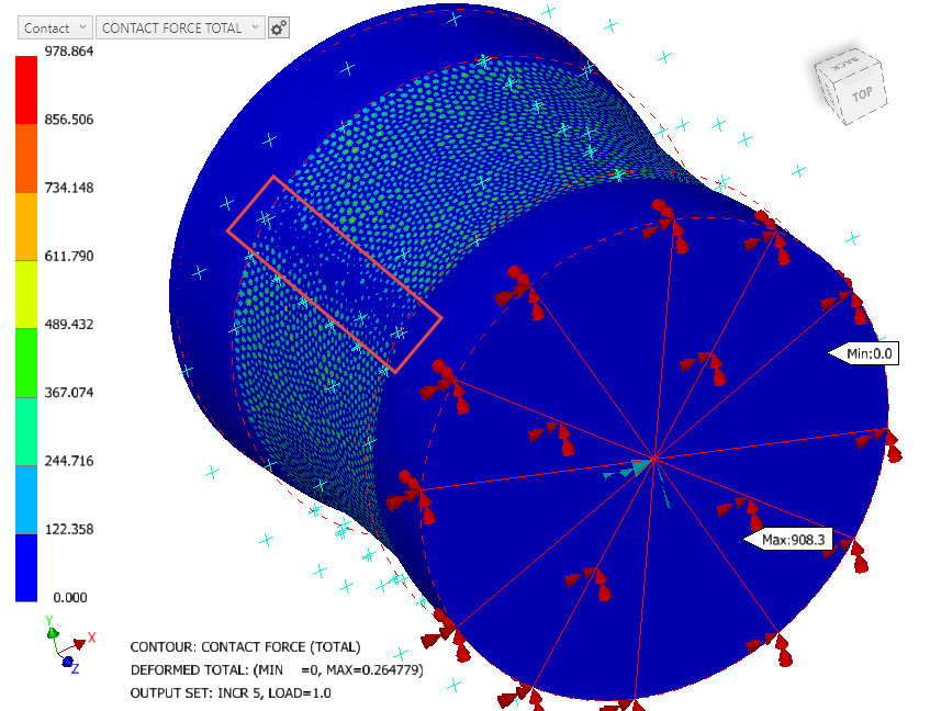 Shaft and hub Interference fit 'uneven hub deformation' Autodesk