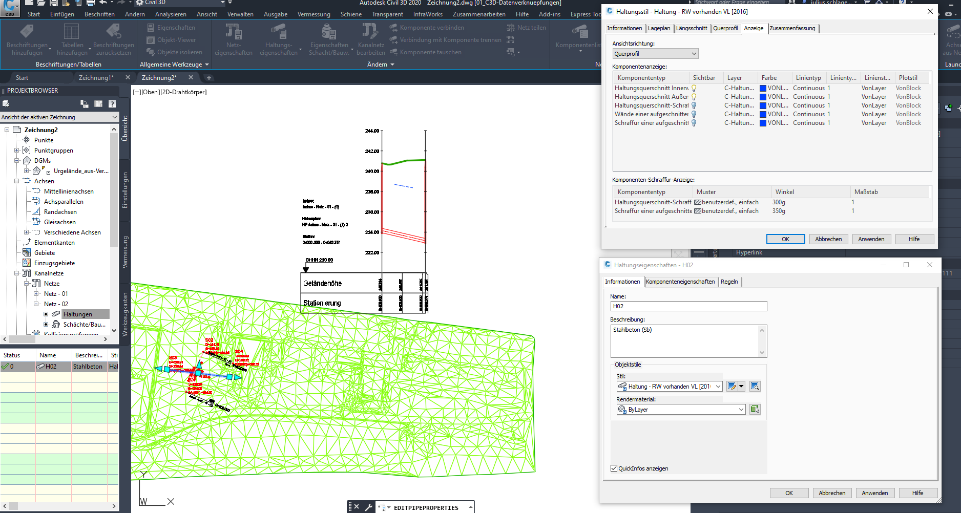 Crossing pipes profile not showing in Profile view Autodesk Community