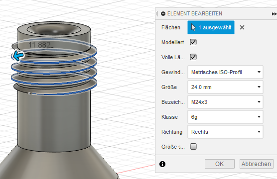 Gewinde gleitet nicht sauber(stl, gcode, Cura, 3D Druck) - Autodesk  Community - International Forums