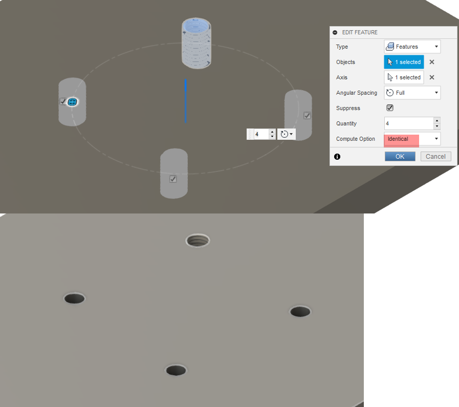 C Pattern Error when trying to create 'modeled' threads. - Autodesk ...