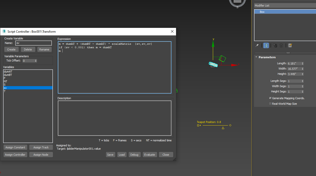 Solved: Controlling the weight of an object between two position  constraints using a slider manipulator. - Autodesk Community - 3ds Max