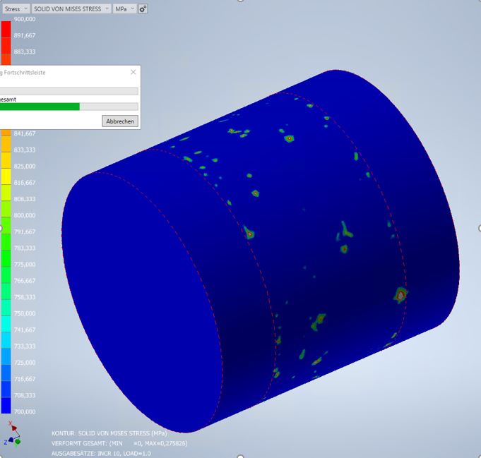 Shaft and hub Interference fit 'uneven hub deformation' Autodesk