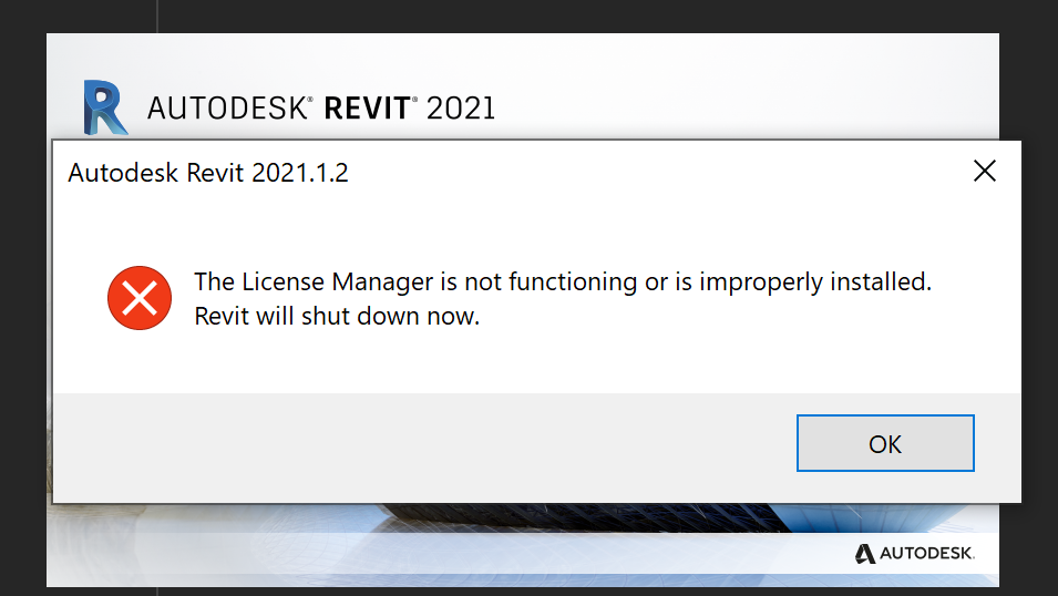 The license manager is not functioning or is improperly installed autocad что делать