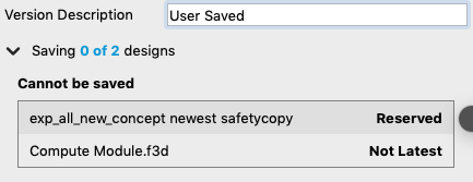 Design "Cannot be saved"- Reservation failed, try saving again later ...