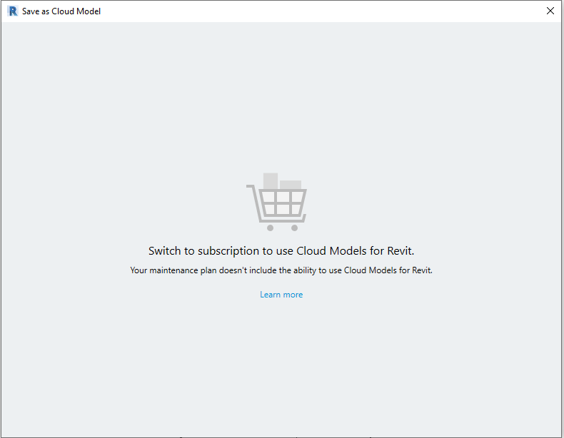 Cannot save non-workshared model to the cloud - Autodesk Community