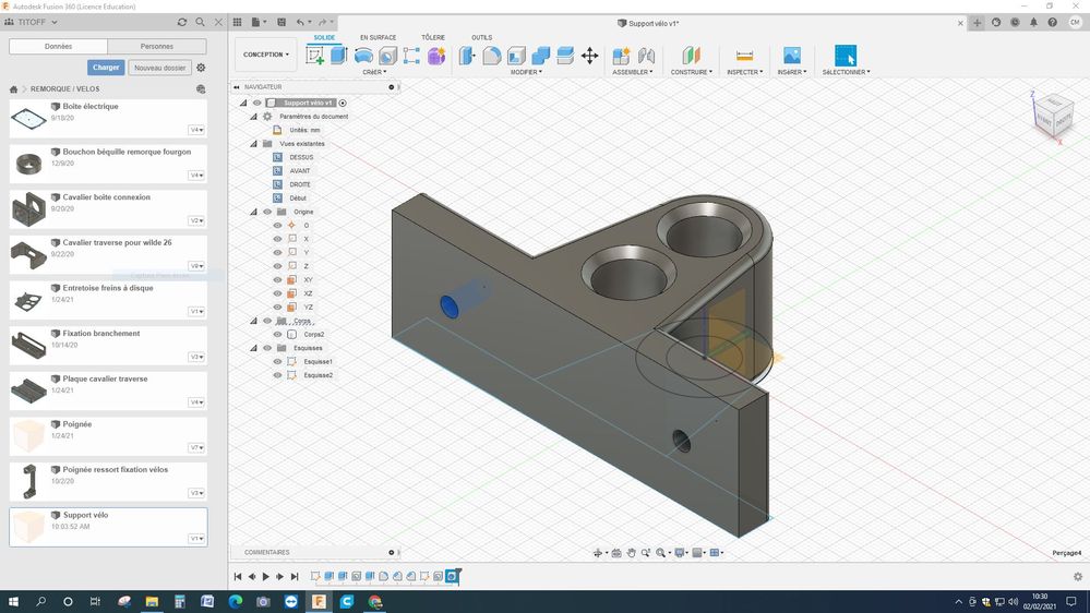 Défaut affichage Fusion 360.JPG