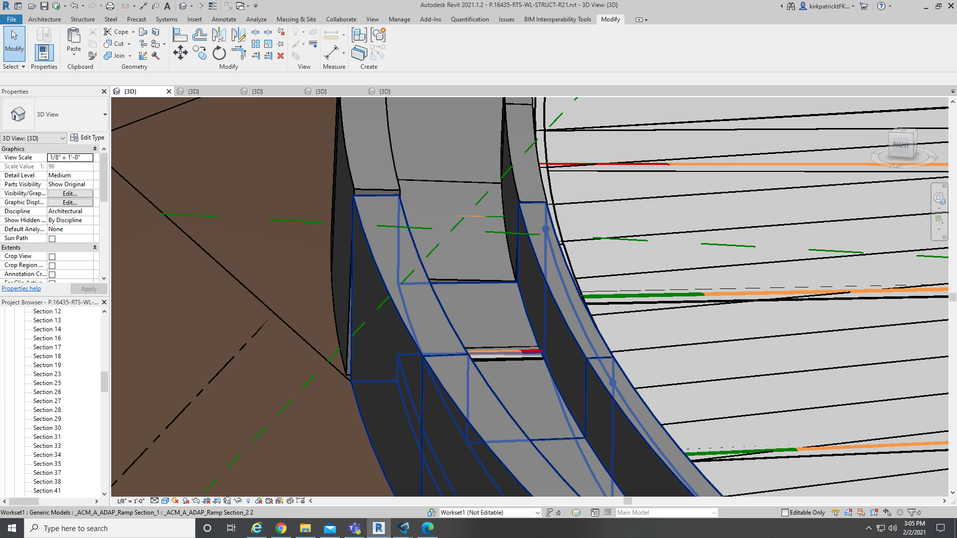 Adaptive railing twisting slightly - Autodesk Community