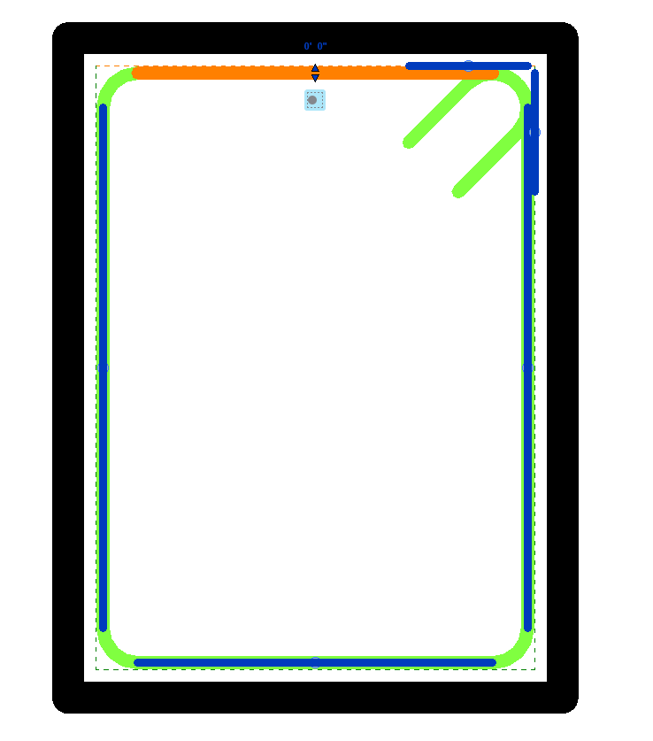 One of the Edge Handle, Constrained to Cover at Zero Distance)