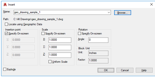 Solved: Classic Insert Block dialog - Autodesk Community - AutoCAD