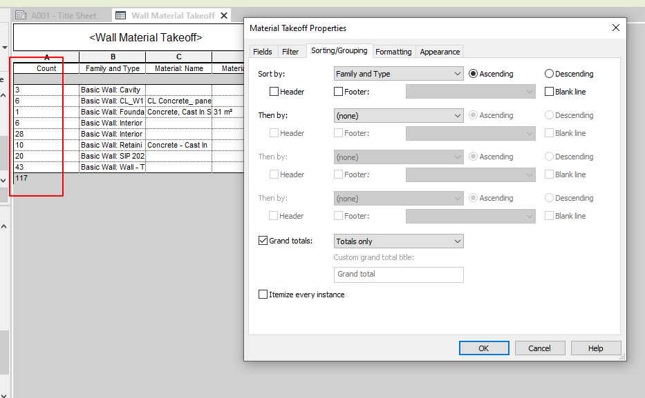 Solved: Quantities TakeOFF - Autodesk Community