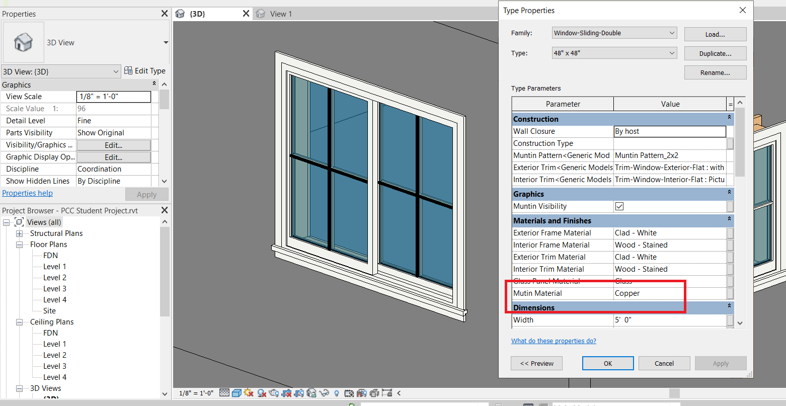 Solved Why Can y I Change On The Window Frame Color In A Standard Revit Window Autodesk 