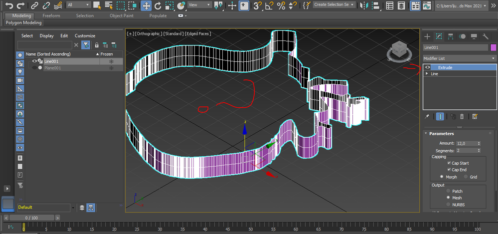 Solved: Why doesn't my spline become a solid filled object? - Autodesk  Community - 3ds Max
