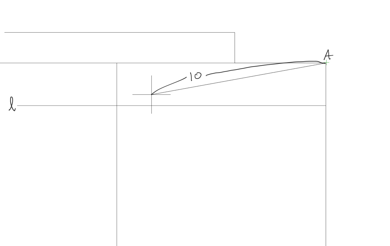 Solved: Draw a line with fixed length that starts from specific point ...