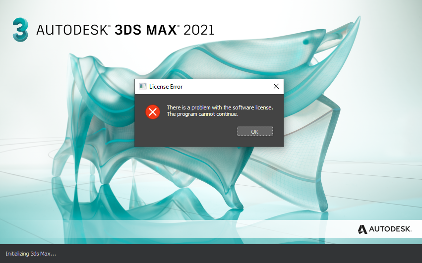 License error 3ds max