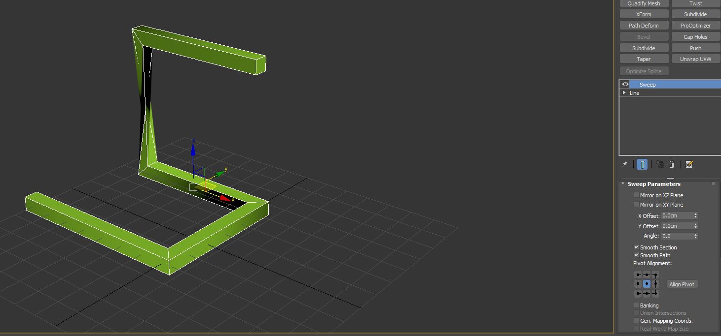 Solved: Why sweep modifier rotate it's shape when working in 3D spline? -  Autodesk Community - 3ds Max