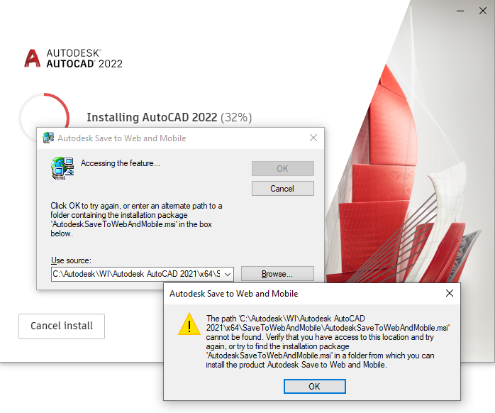 Solved: AutoCAD 2022 does not install - Autodesk Community ...