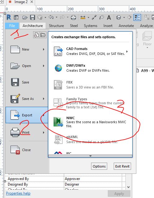 Как открыть nwd файл в revit