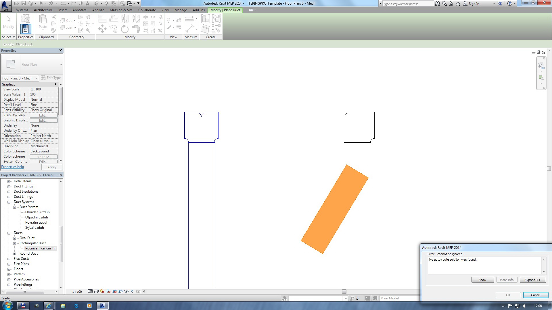 Duct Fitting Issue - Autodesk Community