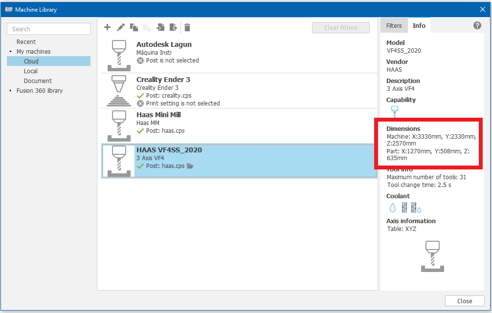 Solved: Machine Setup - Autodesk Community