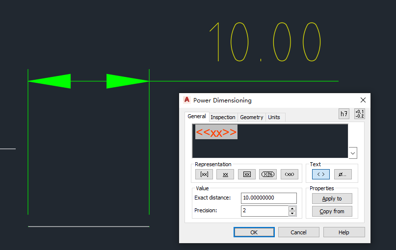 Exact Distance in power dimension has decimals - Autodesk Community