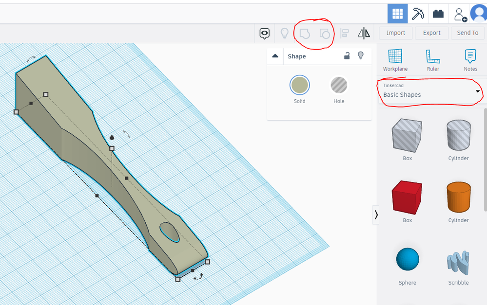 If you want to send from TinkerCAD to Fusion 360 you need the original basic shapes