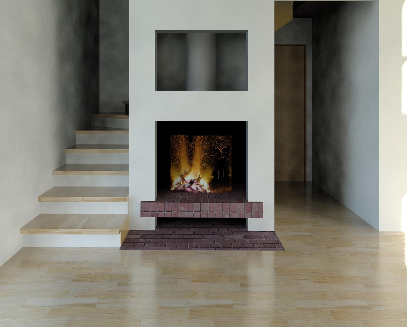 Rendering fire for a fireplace in Revit - Autodesk Community - Revit  Products